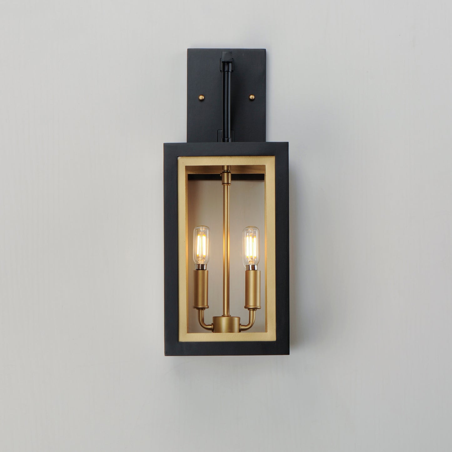30054CLBKGLD - Neoclass 18" Outdoor Wall Sconce - Black / Gold