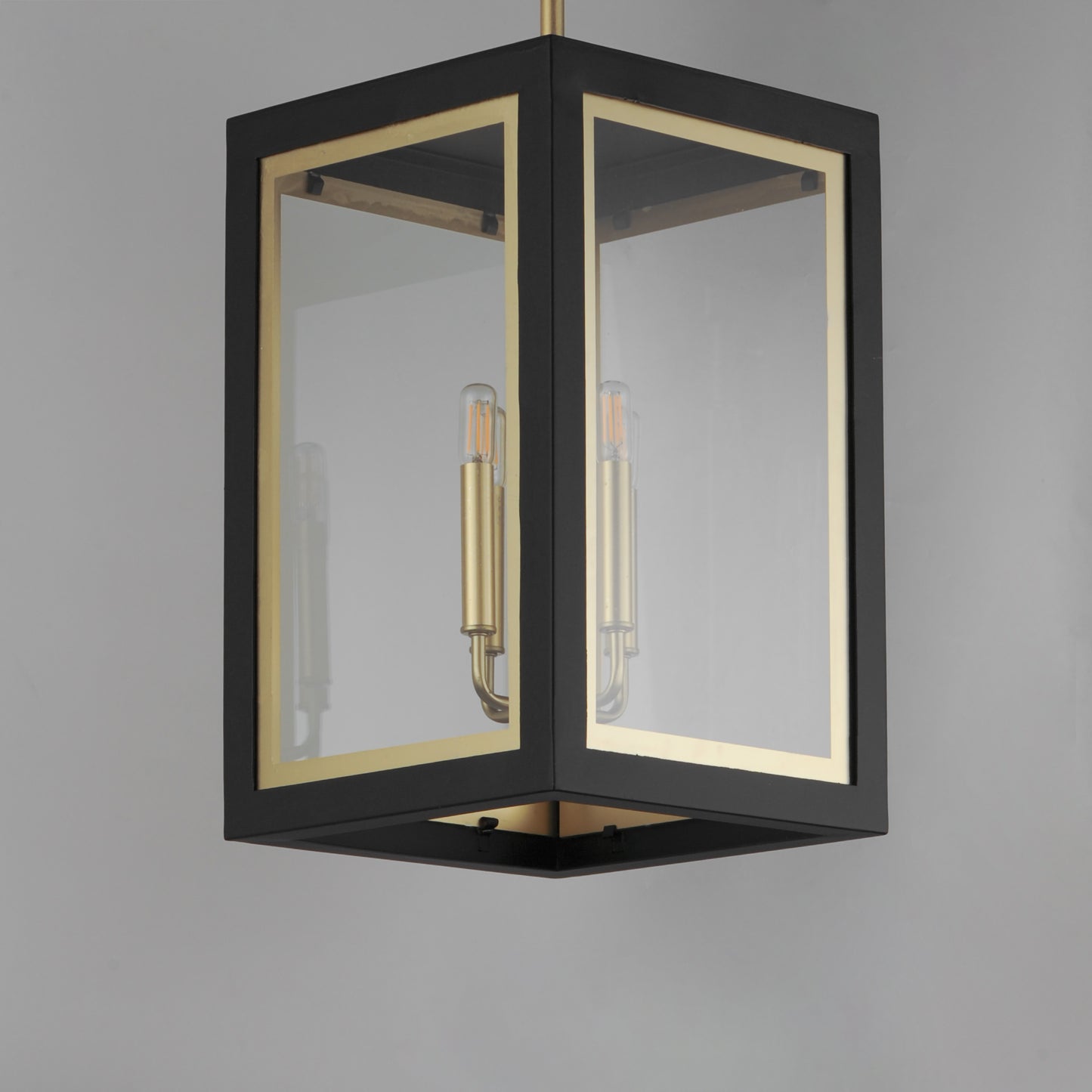 30058CLBKGLD - 4 Light Neoclass 12" Pendant - Black / Gold