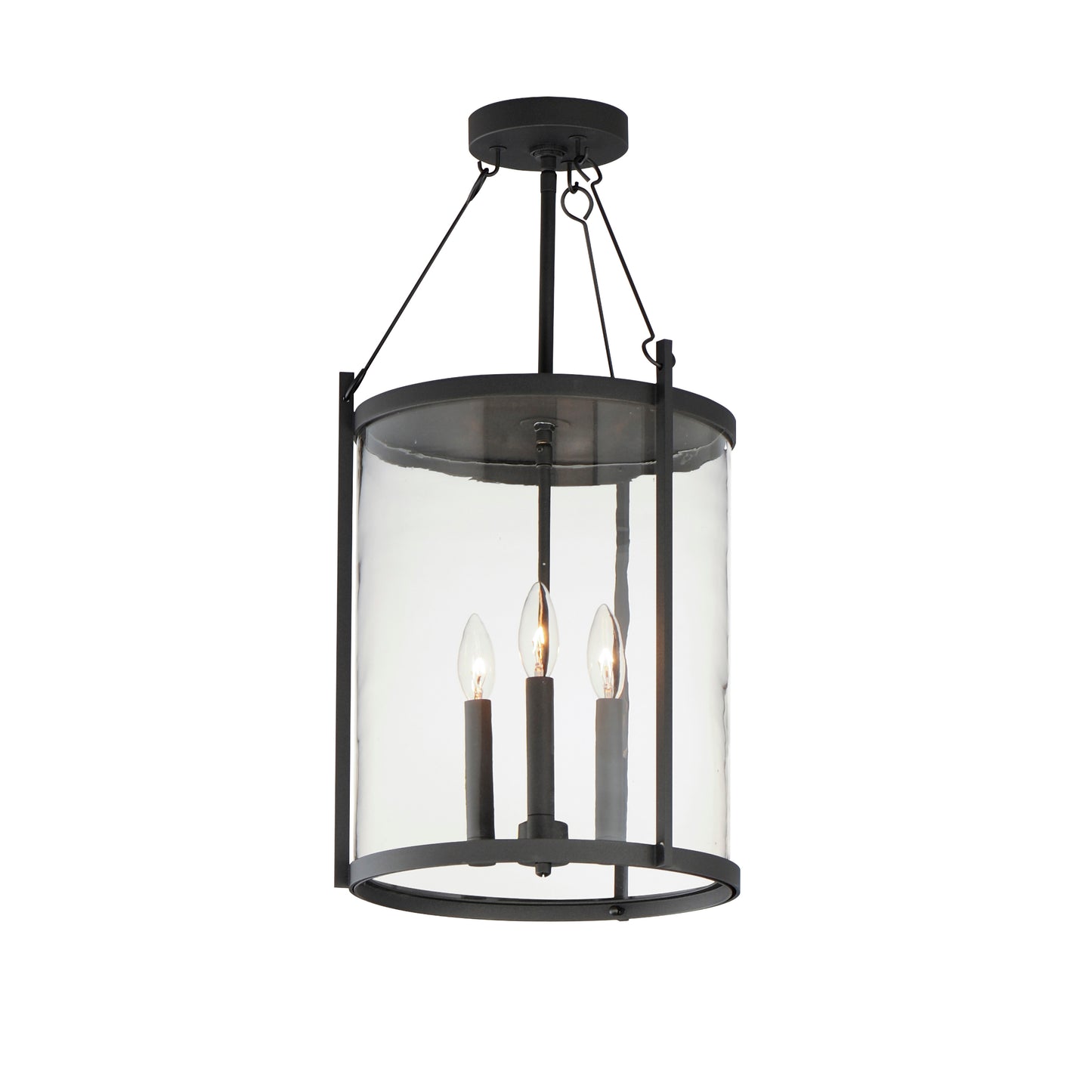 30069CLBK - 3 Light Belfry 13" Pendant - Black