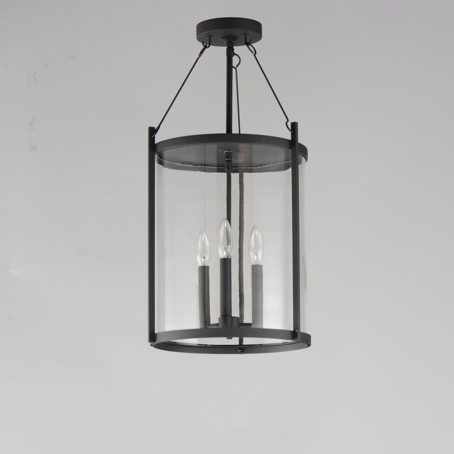 30069CLBK - 3 Light Belfry 13" Pendant - Black
