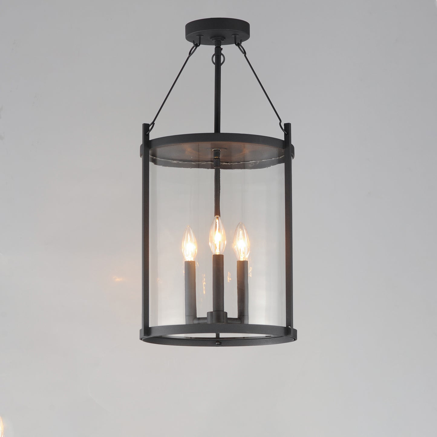 30069CLBK - 3 Light Belfry 13" Pendant - Black