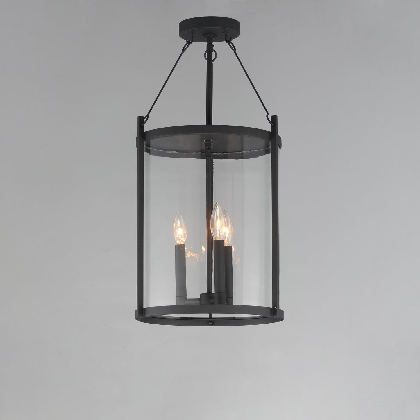 30069CLBK - 3 Light Belfry 13" Pendant - Black