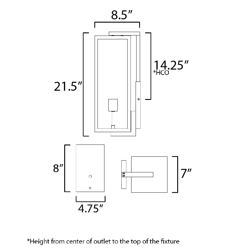30095CLDBZ - Catalina 22" Outdoor Wall Sconce - Dark Bronze