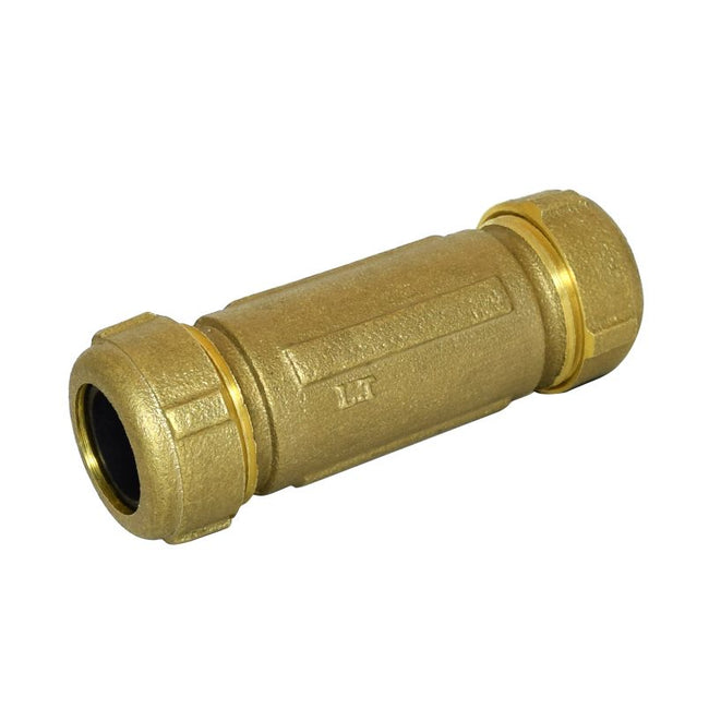303-125NL - 3/4" x 1" No Lead Brass Compression (OD) Coupling