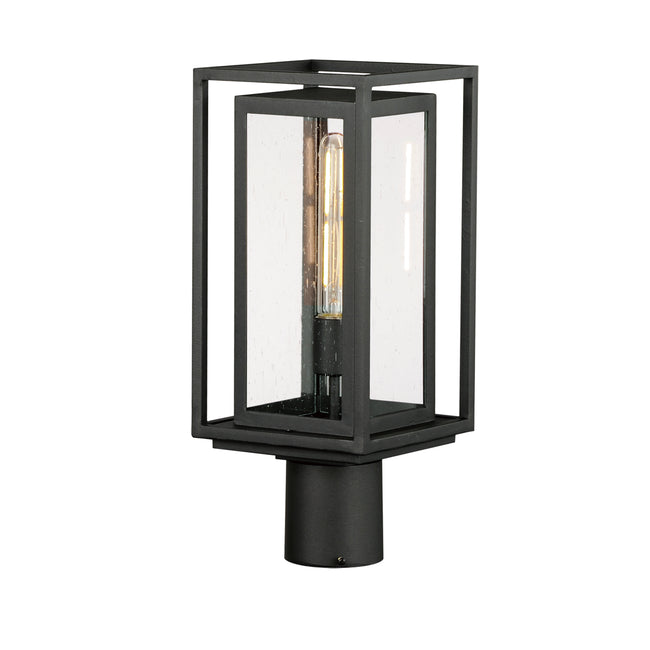 3030CDBK - 1 Light Cabana 17" Post Light - Black