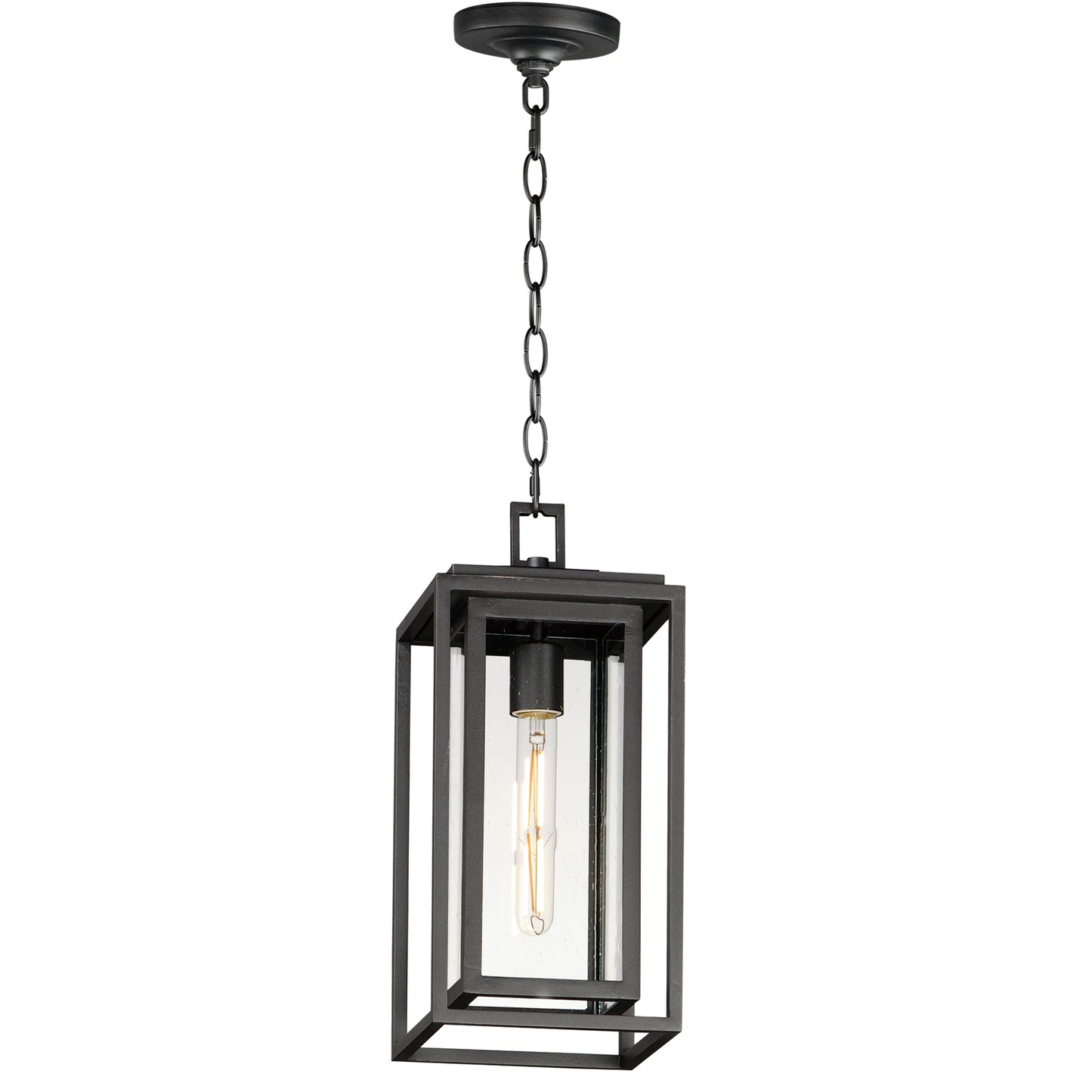 3039CDBK - Cabana 7" Flush Mount Ceiling Light - Black