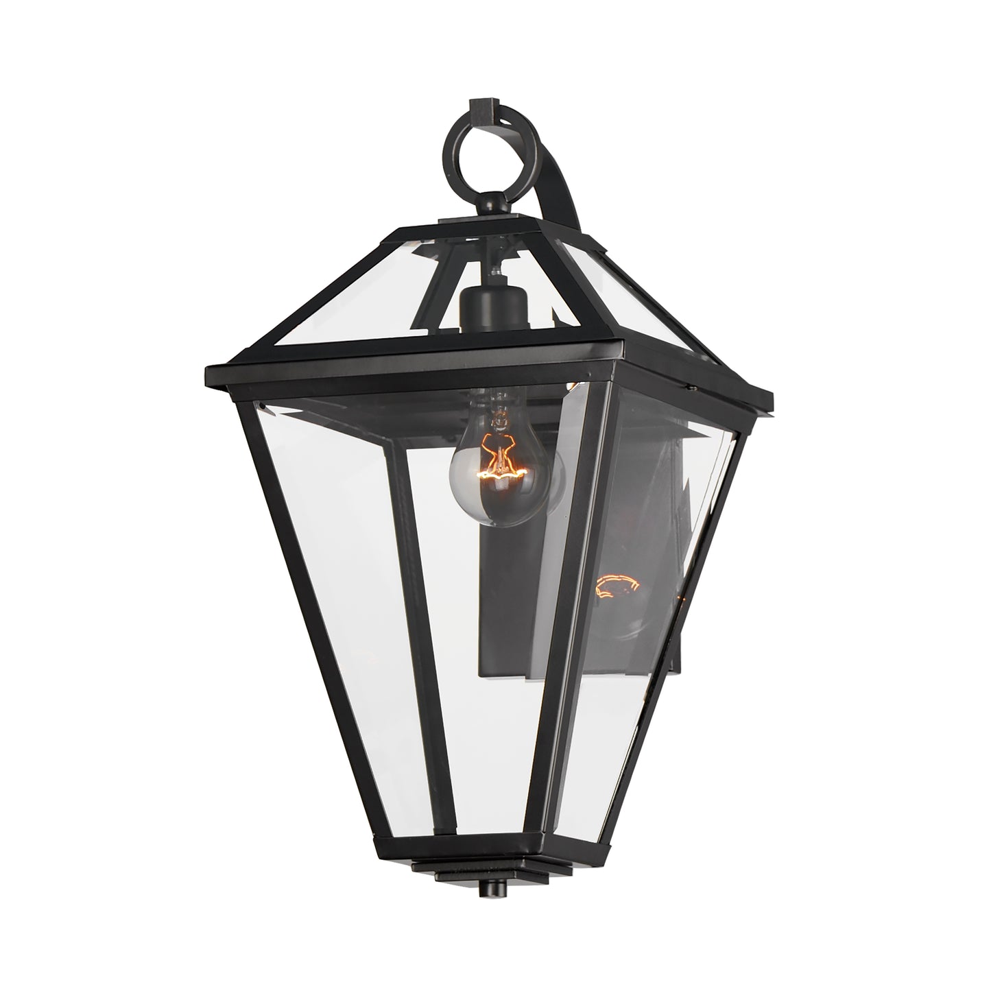 30566CLBK - Prism 18" Outdoor Wall Sconce - Black