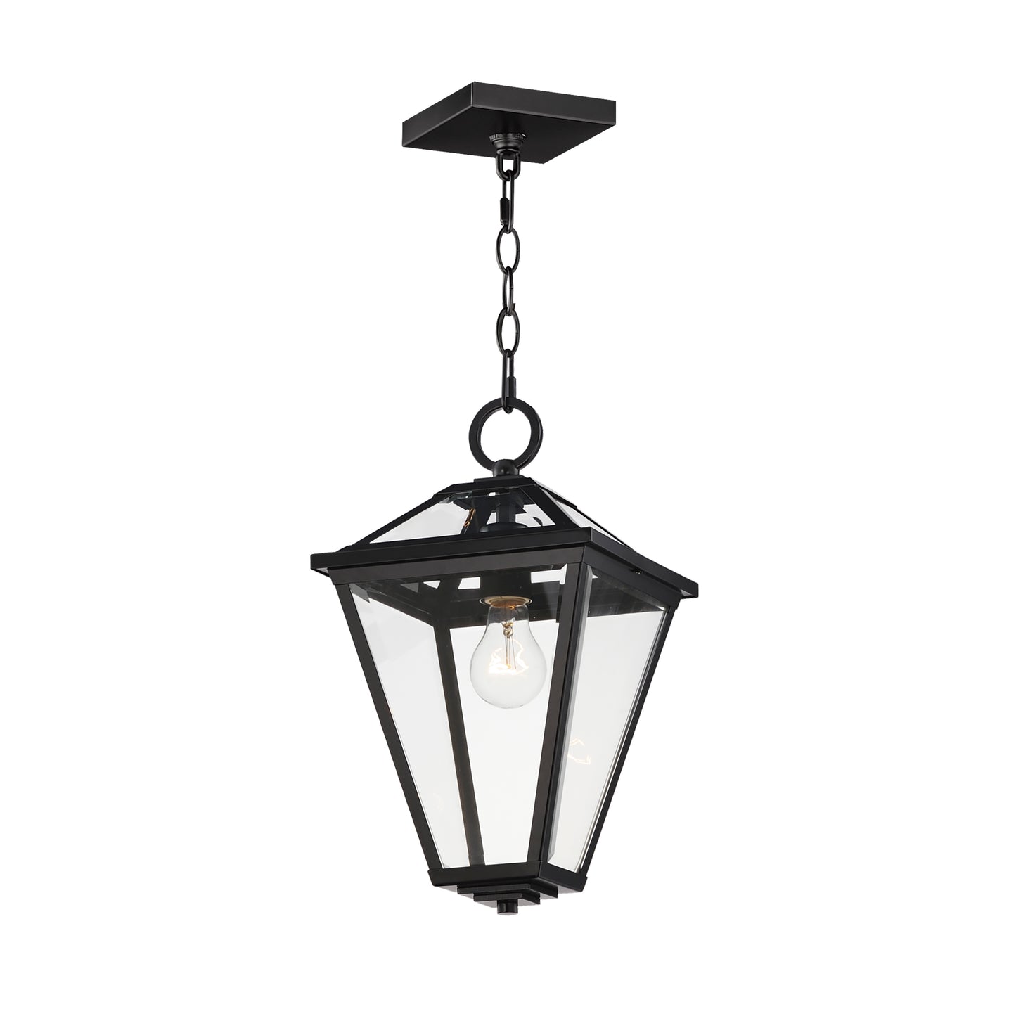 30569CLBK - 1 Light Prism 9" Pendant - Black
