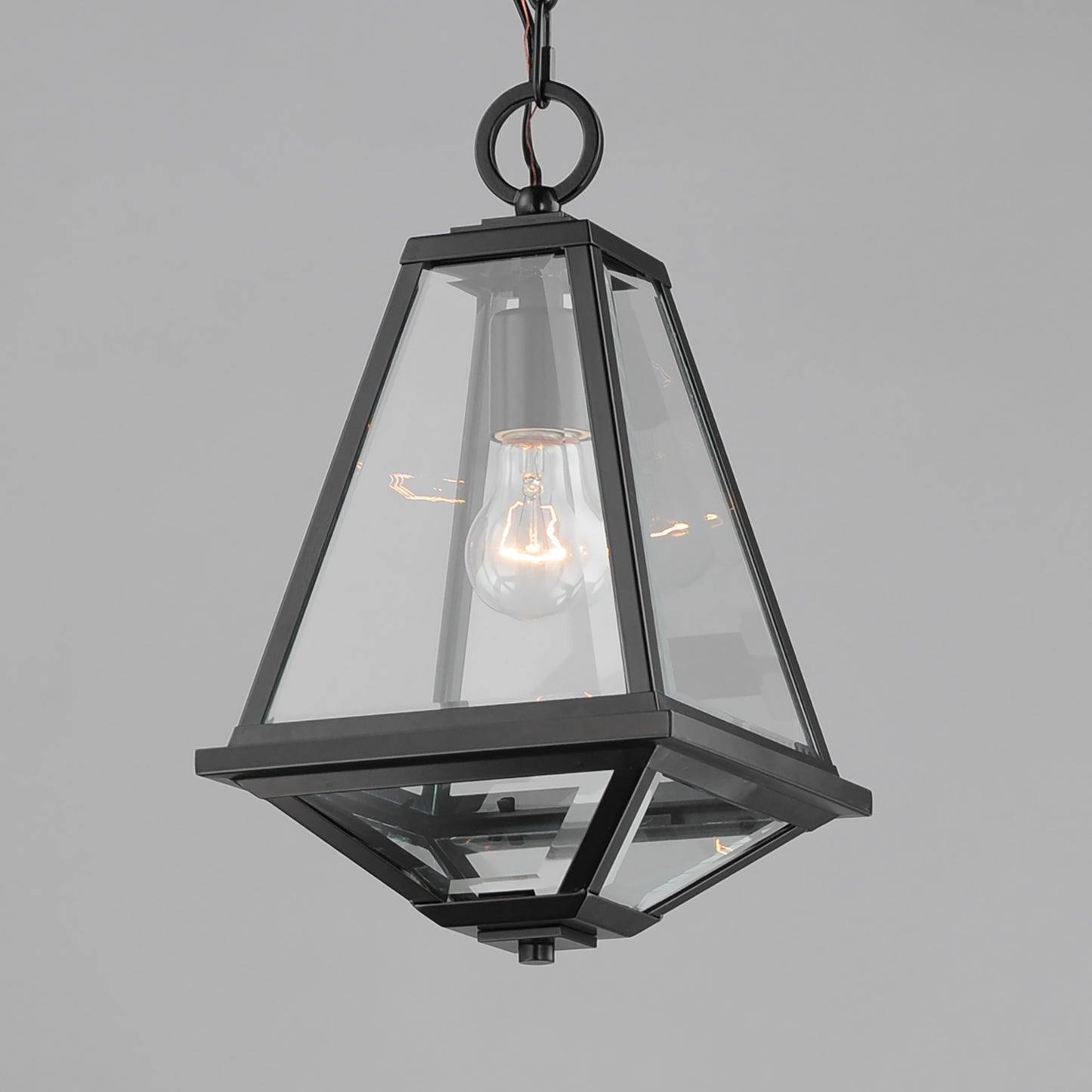 30569CLBK - 1 Light Prism 9" Pendant - Black