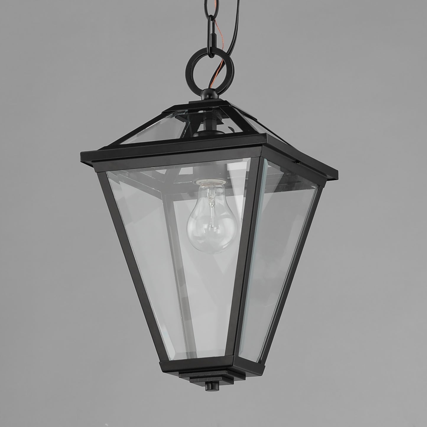 30569CLBK - 1 Light Prism 9" Pendant - Black