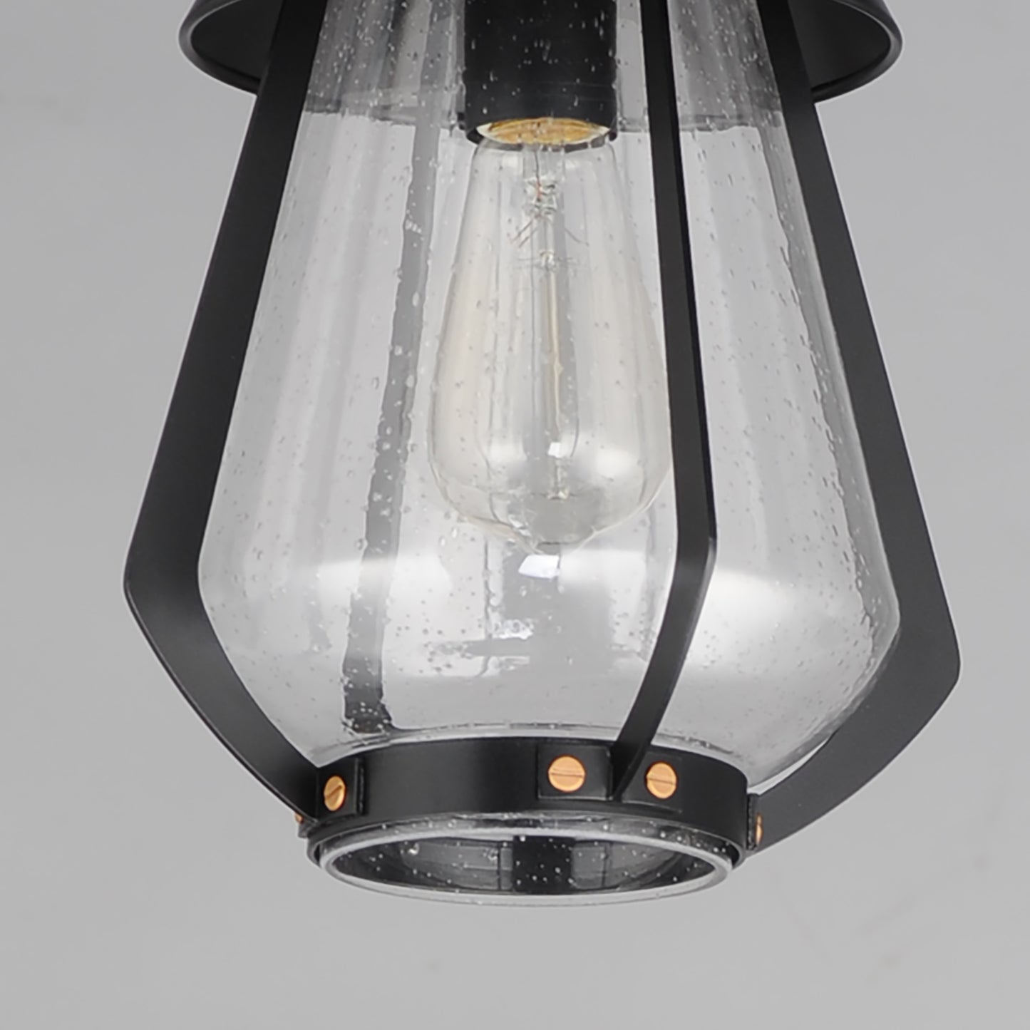 30621CDBKAB - 1 Light Mariner 7.5" Pendant - Black / Antique Brass