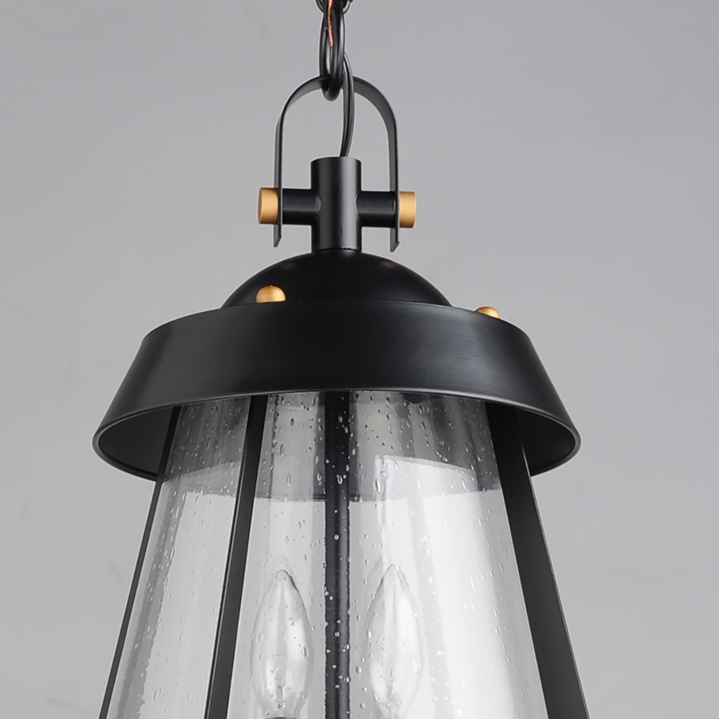 30623CDBKAB - 2 Light Mariner 9.75" Pendant - Black / Antique Brass