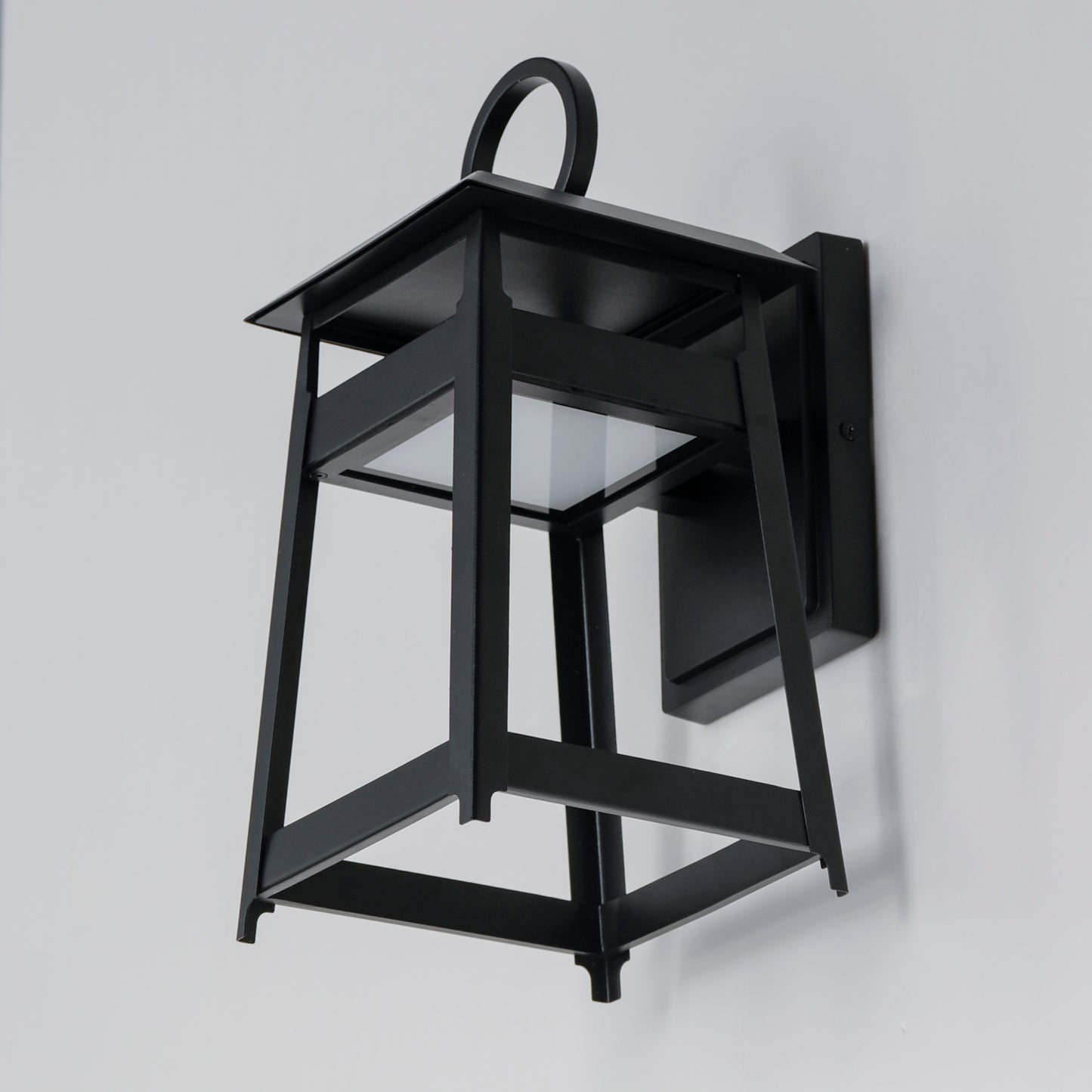 30742BK - Pagoda 14" Outdoor Wall Sconce - Black