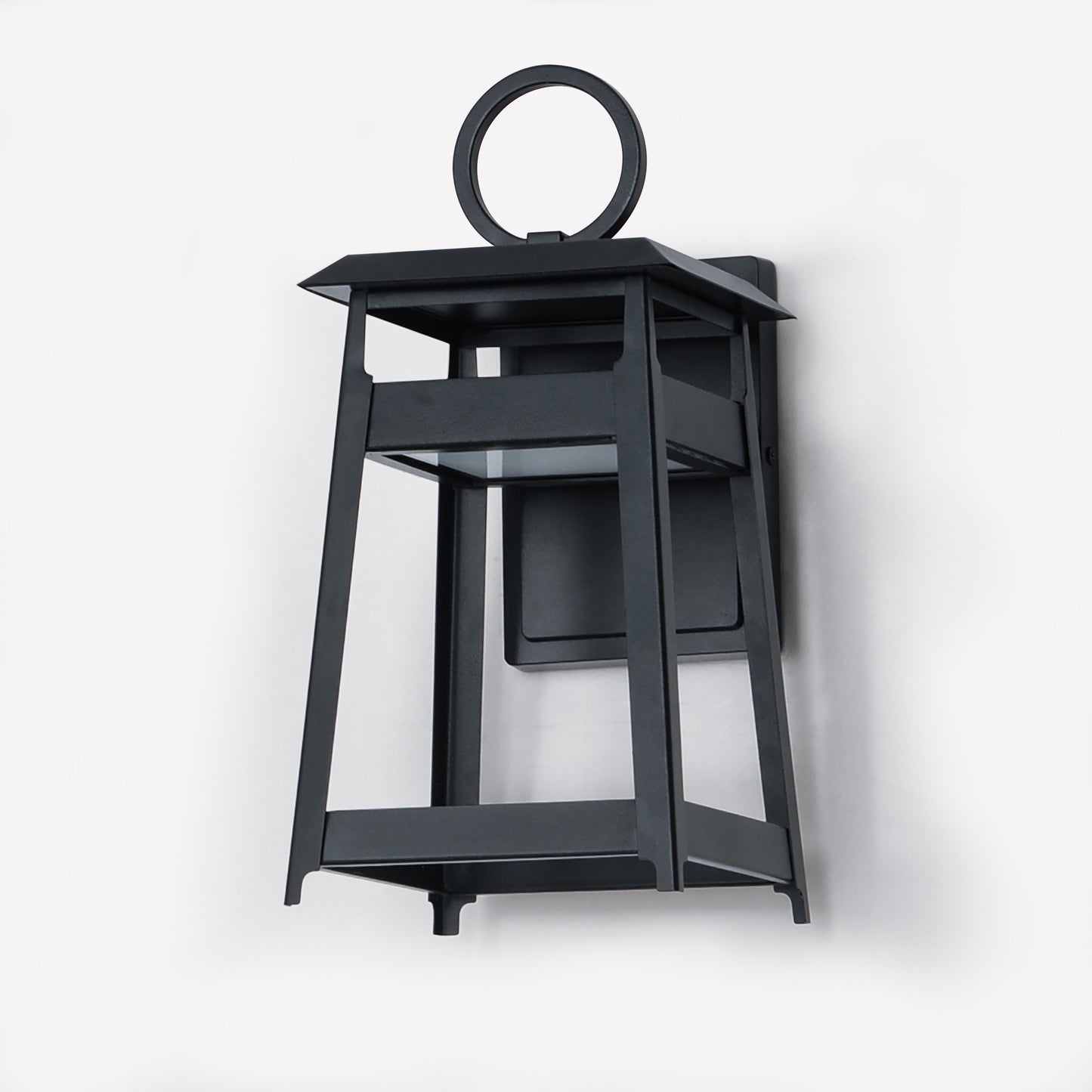 30742BK - Pagoda 14" Outdoor Wall Sconce - Black