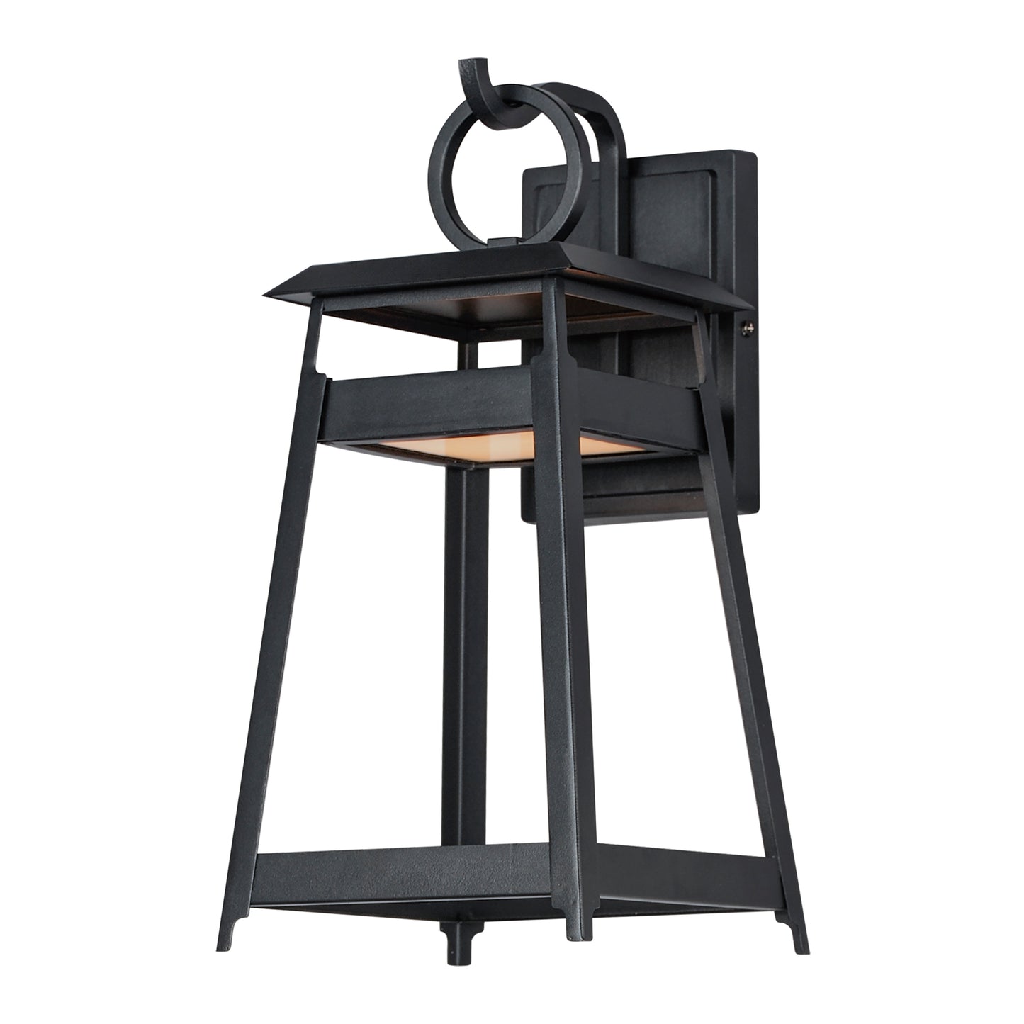 30744BK - Pagoda 16" Outdoor Wall Sconce - Black