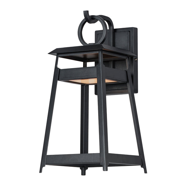 30744BK - Pagoda 16" Outdoor Wall Sconce - Black