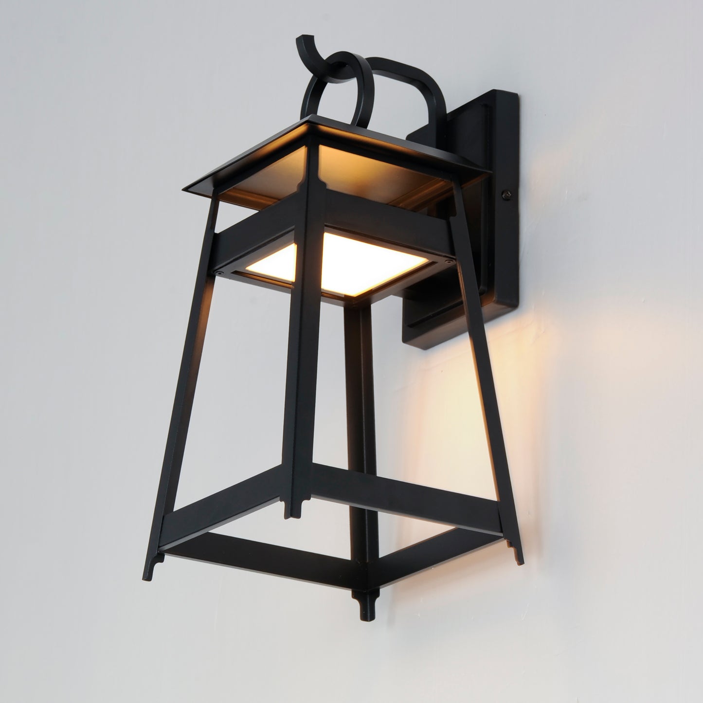 30744BK - Pagoda 16" Outdoor Wall Sconce - Black