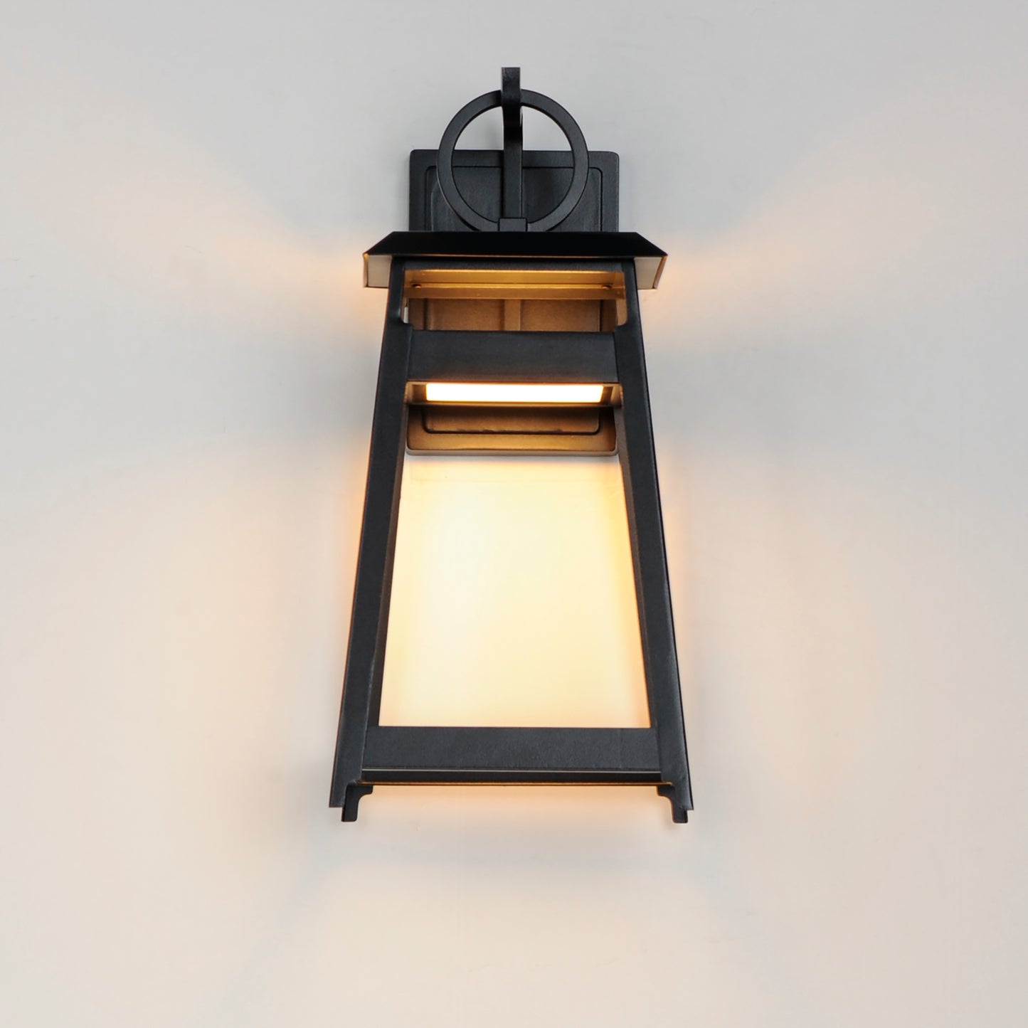 30744BK - Pagoda 16" Outdoor Wall Sconce - Black