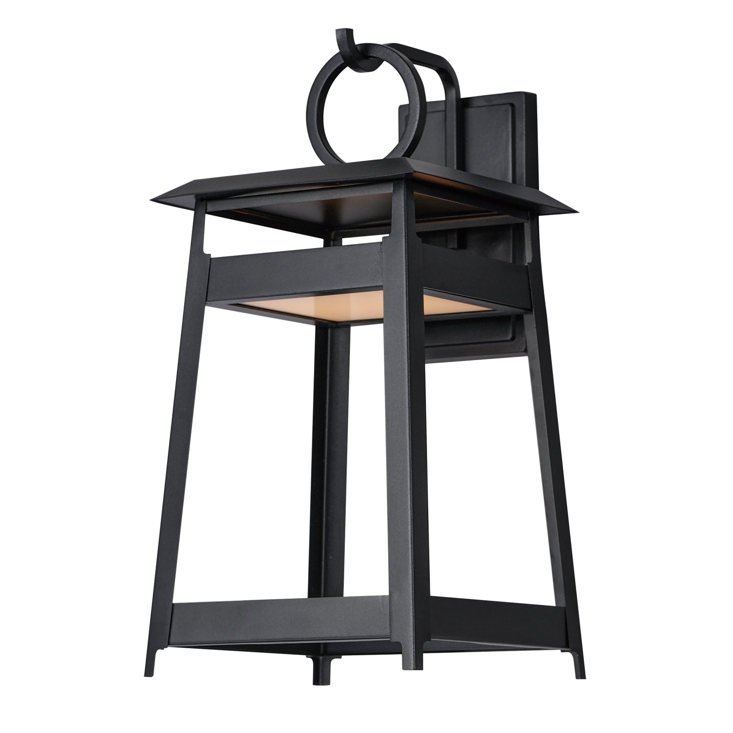 30746BK - Pagoda 19" Outdoor Wall Sconce - Black