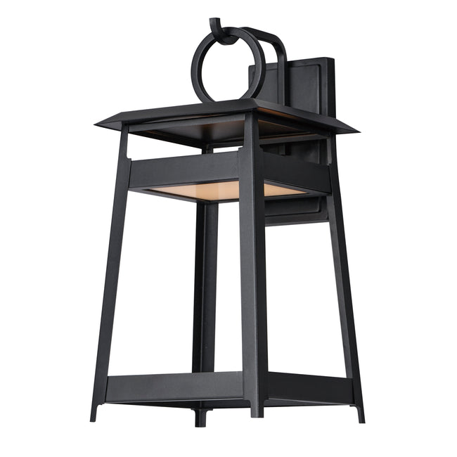 30746BK - Pagoda 19" Outdoor Wall Sconce - Black