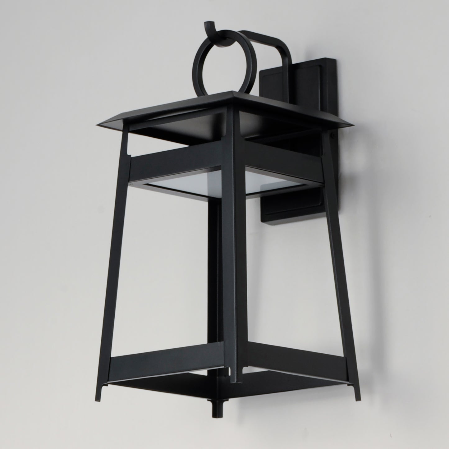 30746BK - Pagoda 19" Outdoor Wall Sconce - Black