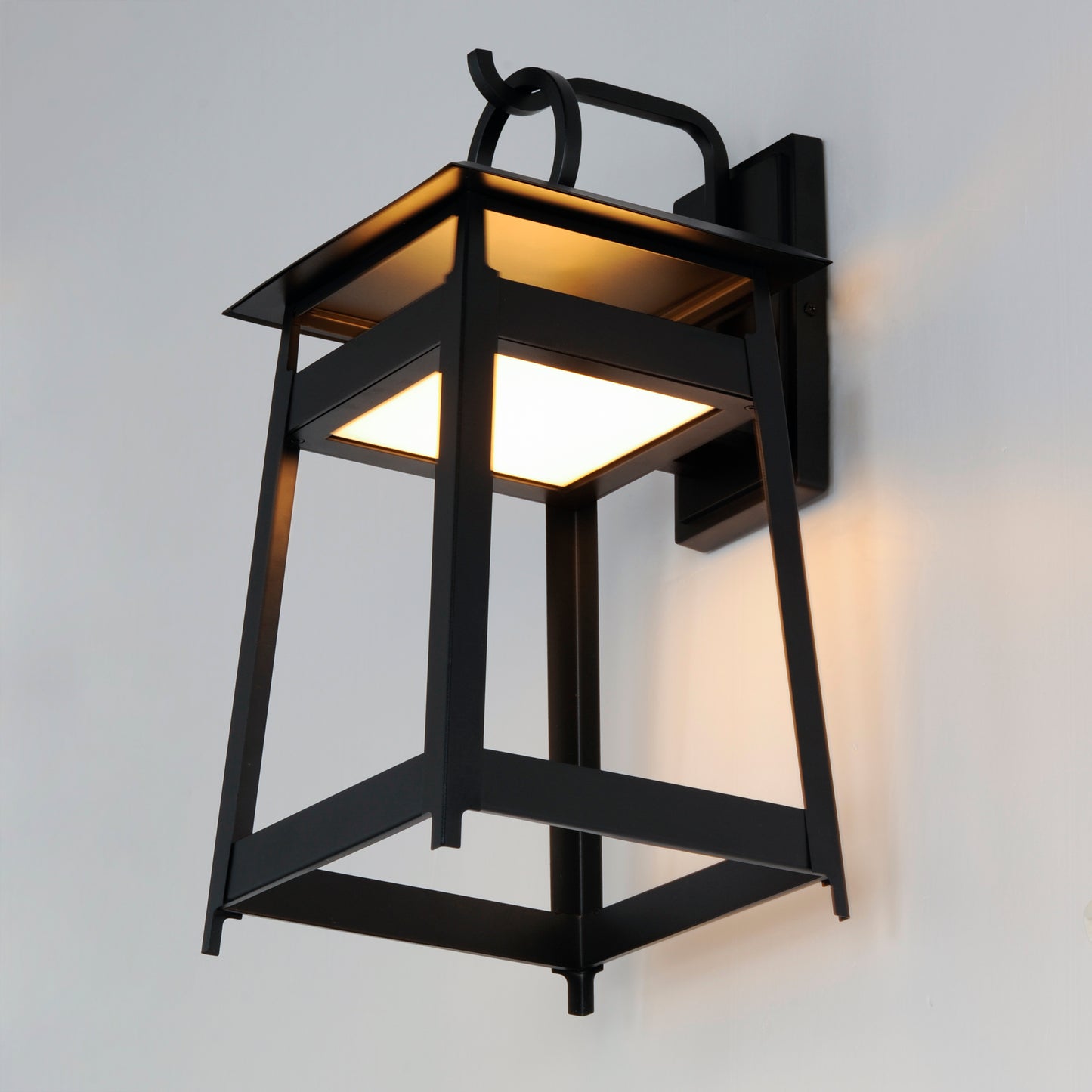 30746BK - Pagoda 19" Outdoor Wall Sconce - Black
