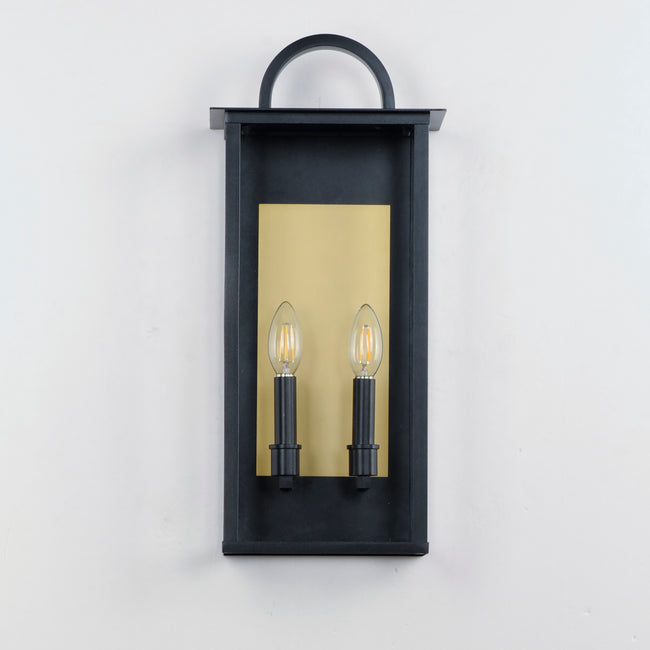 30754CLBK - Manchester 20" Outdoor Wall Sconce - Black