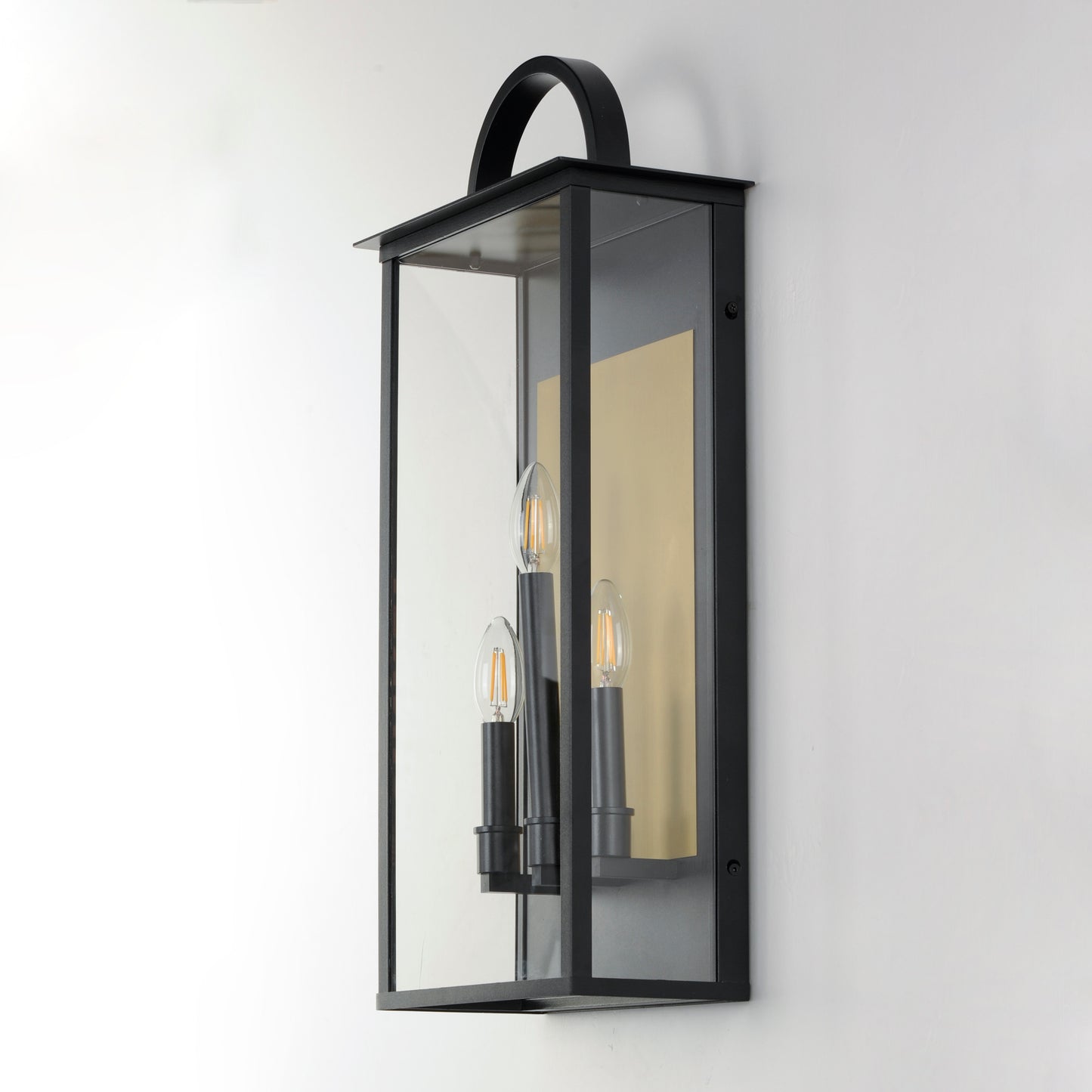 30756CLBK - Manchester 24" Outdoor Wall Sconce - Black
