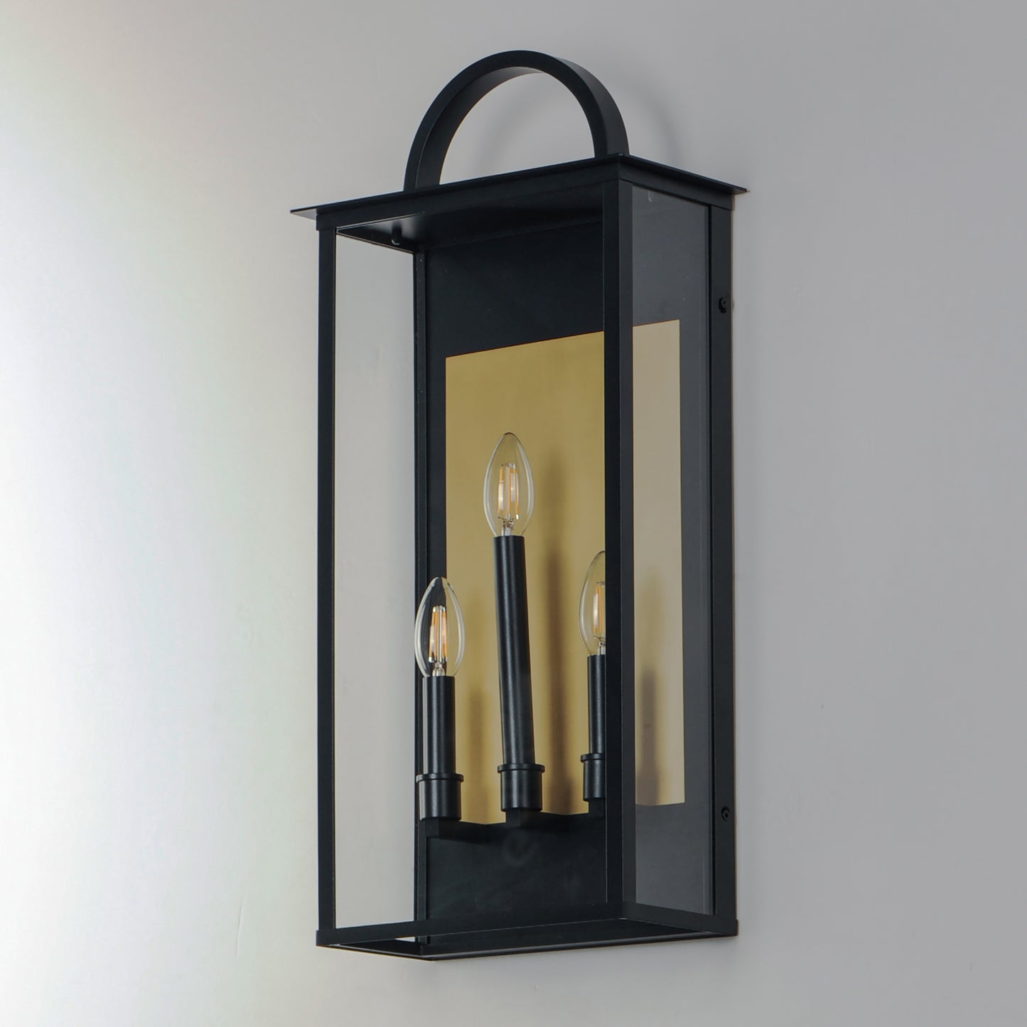 30756CLBK - Manchester 24" Outdoor Wall Sconce - Black