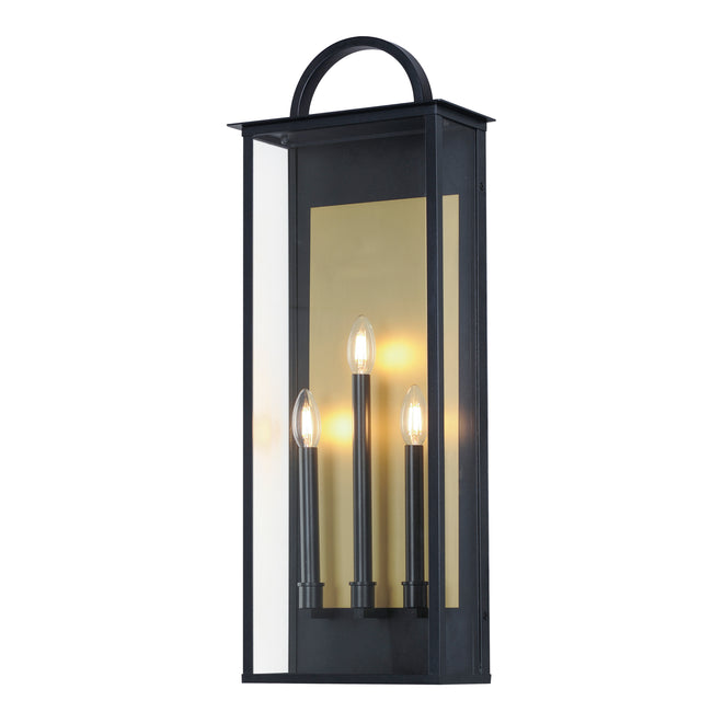 30758CLBK - Manchester 30" Outdoor Wall Sconce - Black