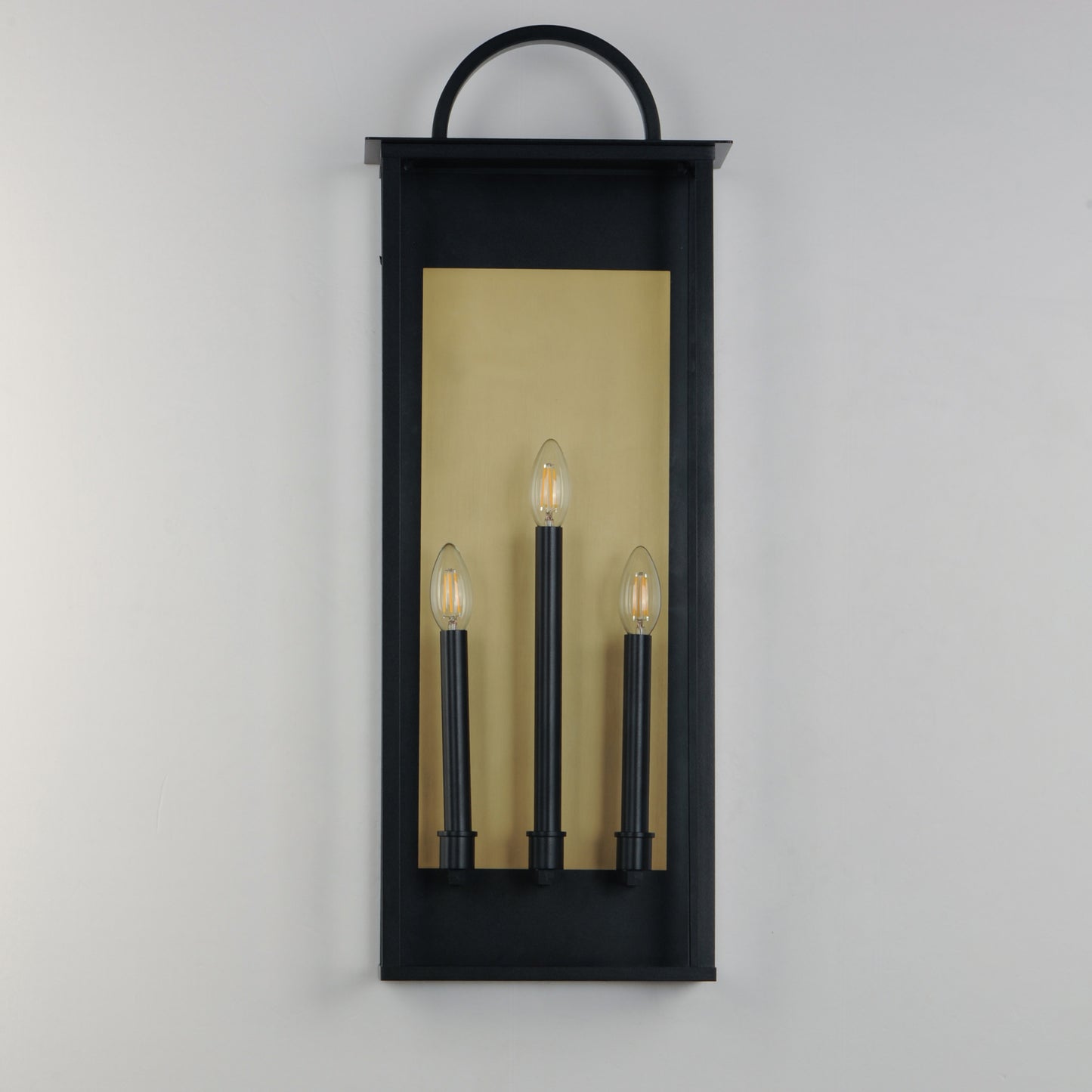 30758CLBK - Manchester 30" Outdoor Wall Sconce - Black