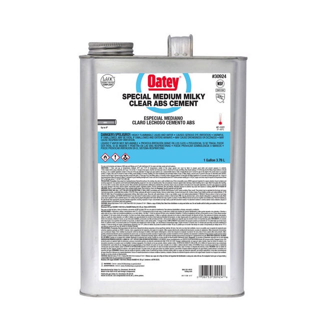 30924 - ABS Medium Body Special Milky Clear Cement - 1 Gallon