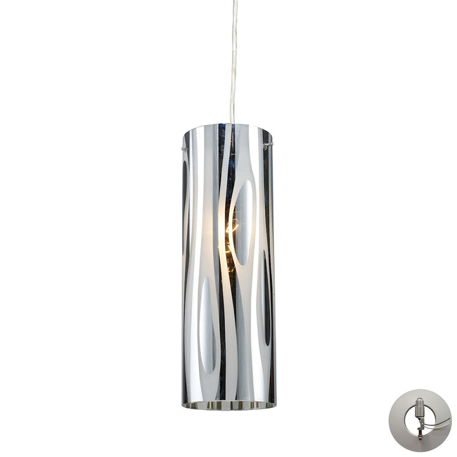 ELK Lighting 31078/1-LA - Chromia 4" Wide 1-Light Mini Pendant in Polished Chrome with Cylinder Shad