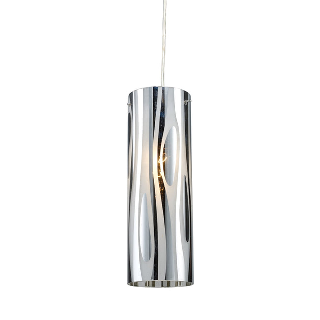 ELK Lighting 31078/1 - Chromia 4" Wide 1-Light Mini Pendant in Polished Chrome with Cylinder Shade