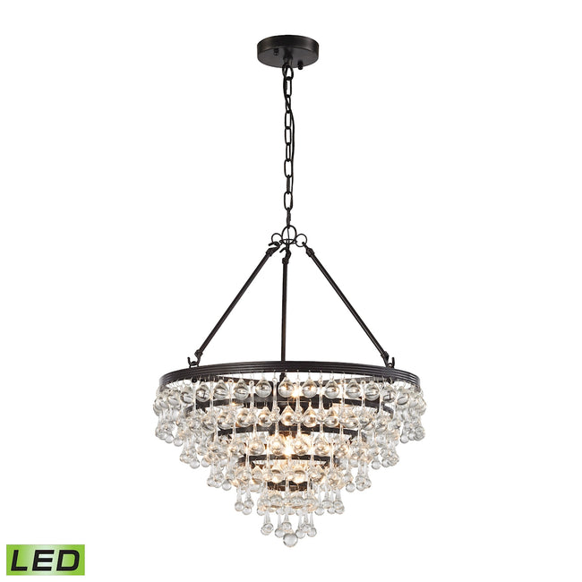 ELK Lighting 31271/6-LED - Ramira 19" Wide 6-Light Chandelier in Oil Rubbed Bronze with Clear Glass