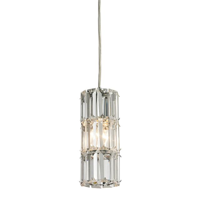 ELK Lighting 31486/1 - Cynthia 3" Wide 1-Light Mini Pendant in Polished Chrome with Crystal