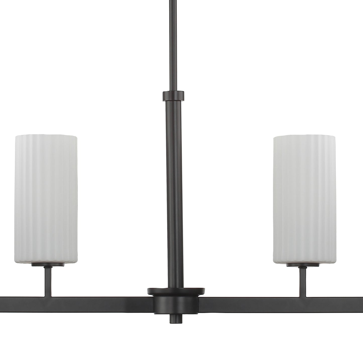 32004SWBK - 4 Light Town and Country 43" Chandelier - Black