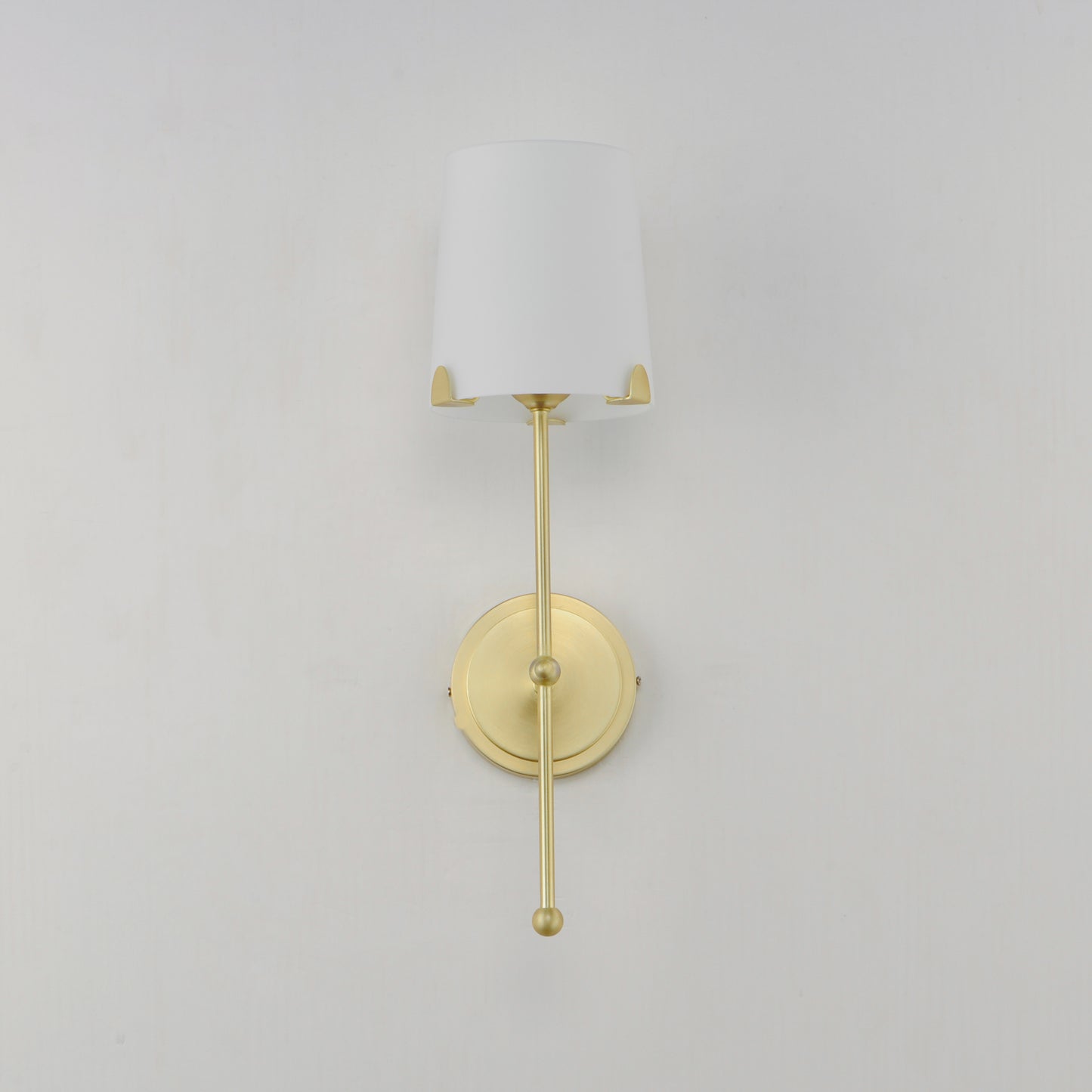 32361WTSBR - 1 Light Huntington 6" Wall Sconce - Satin Brass