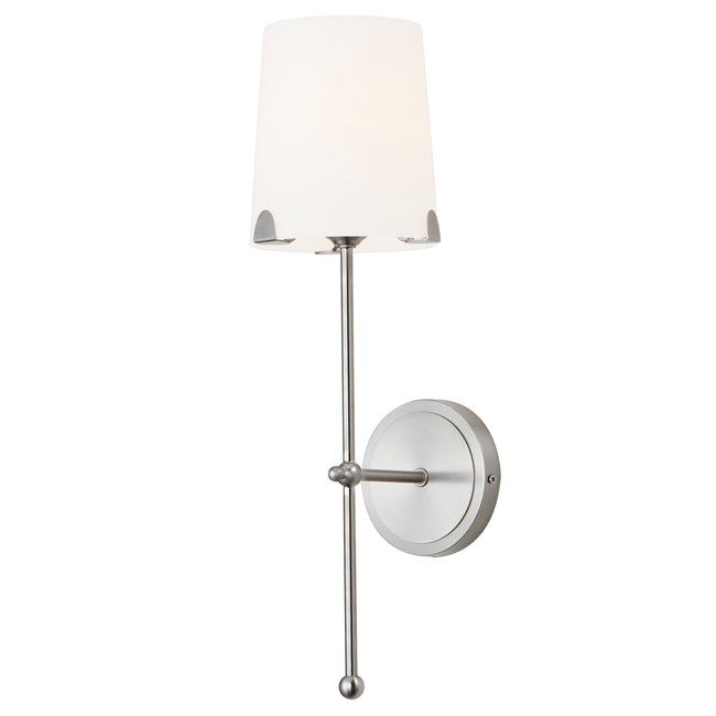 32361WTSN - 1 Light Huntington 6" Wall Sconce - Satin Nickel