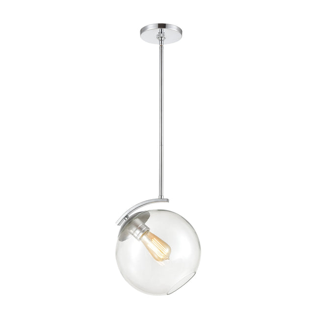 ELK Lighting 32361/1 - Collective 10" Wide 1-Light Mini Pendant in Polished Chrome with Clear Glass