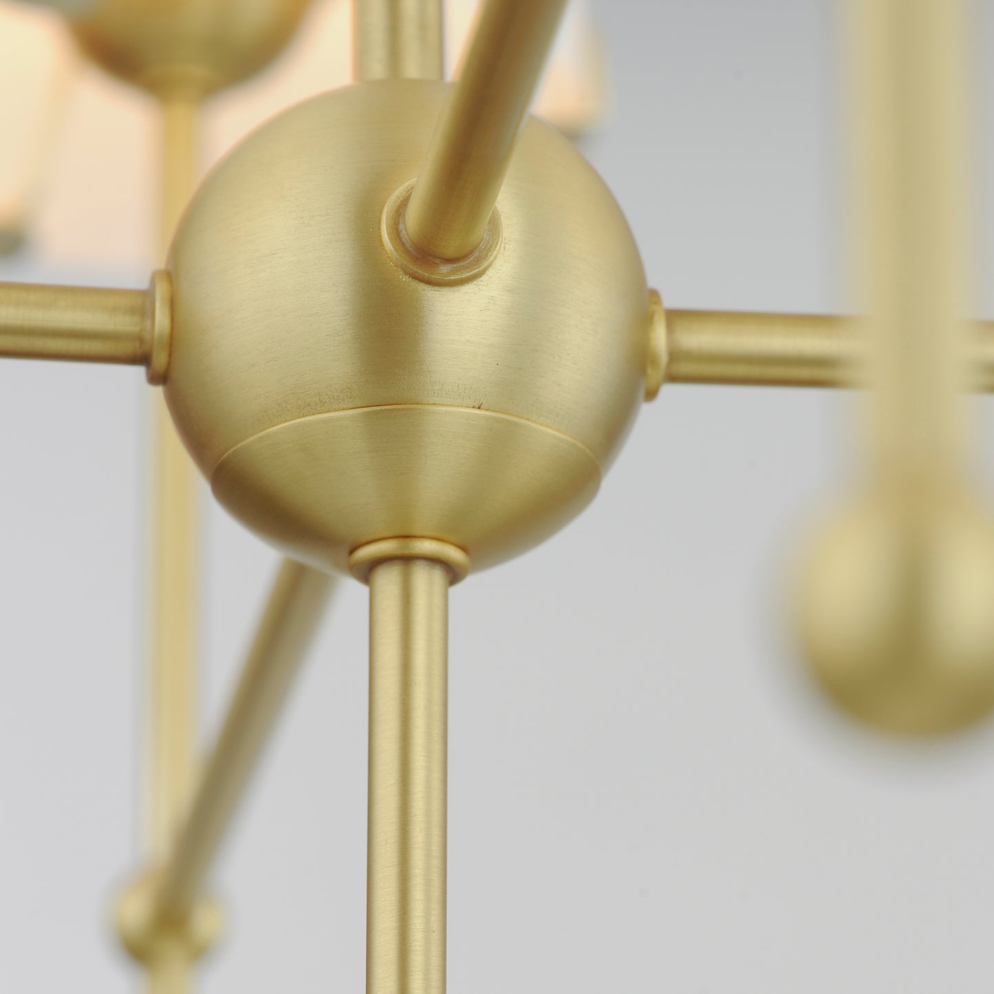 32364WTSBR - 4 Light Huntington 26" Chandelier - Satin Brass