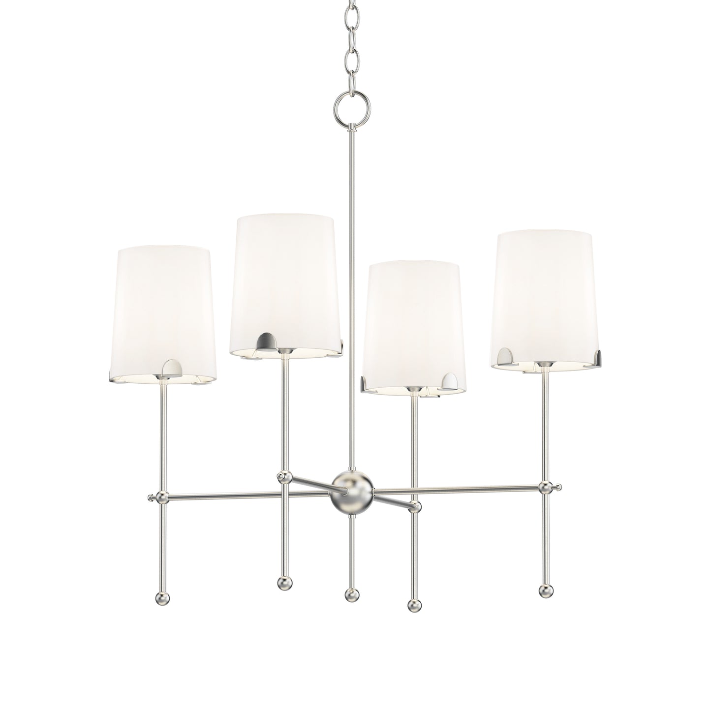 32364WTSN - 4 Light Huntington 26" Chandelier - Satin Nickel