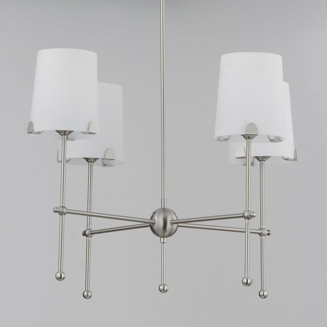 32364WTSN - 4 Light Huntington 26" Chandelier - Satin Nickel