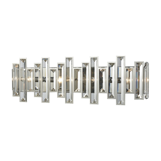 ELK Lighting 33011/4 - Crystal Heights 25" Wide 4-Light Vanity Sconce in Polished Chrome with Clear