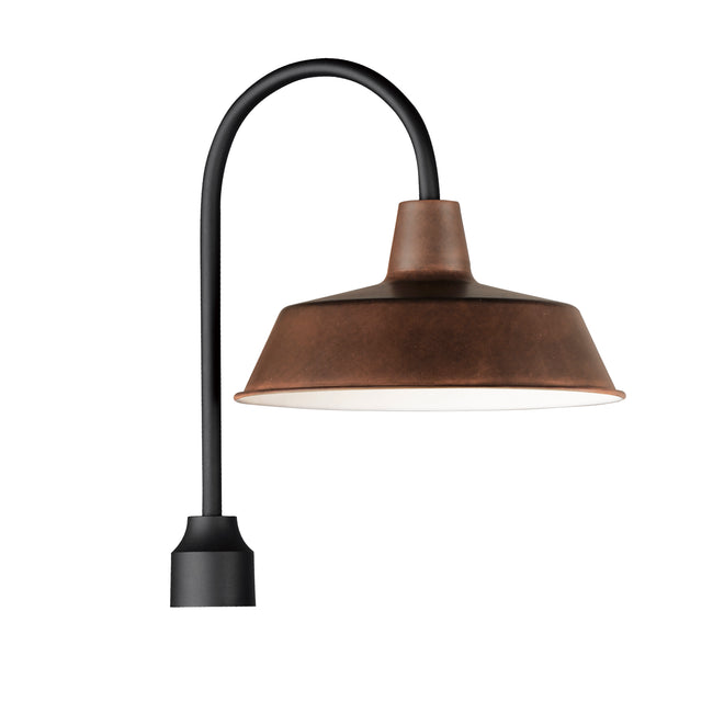 35010EBBK - 1 Light Pier M 20" Post Light - Empire Bronze / Black
