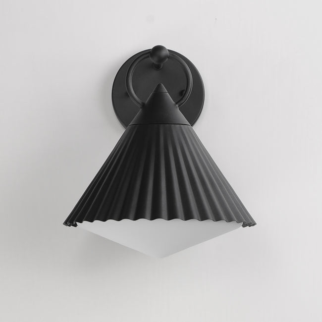 35134WTBK - Odette 12" Outdoor Wall Sconce - Black