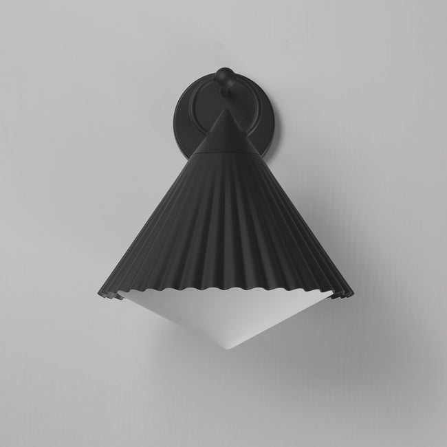 35136WTBK - Odette 14" Outdoor Wall Sconce - Black