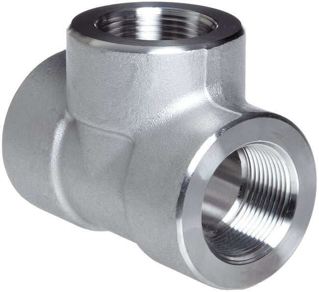 3606D-32 - 1/4" Threaded Tee, 316/316L Stainless Steel