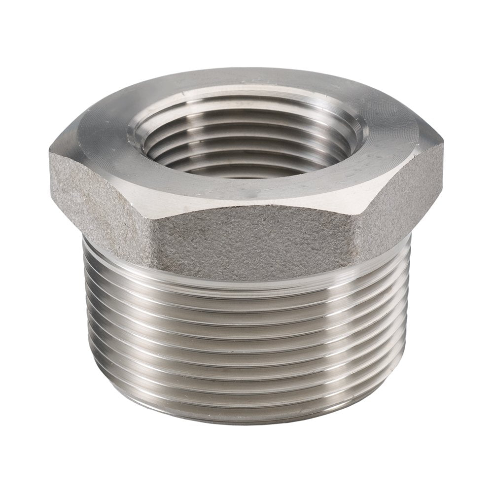 3614D-0604 - 3/8 x 1/4" Threaded Hex Head Bushing, 316/316L Stainless Steel