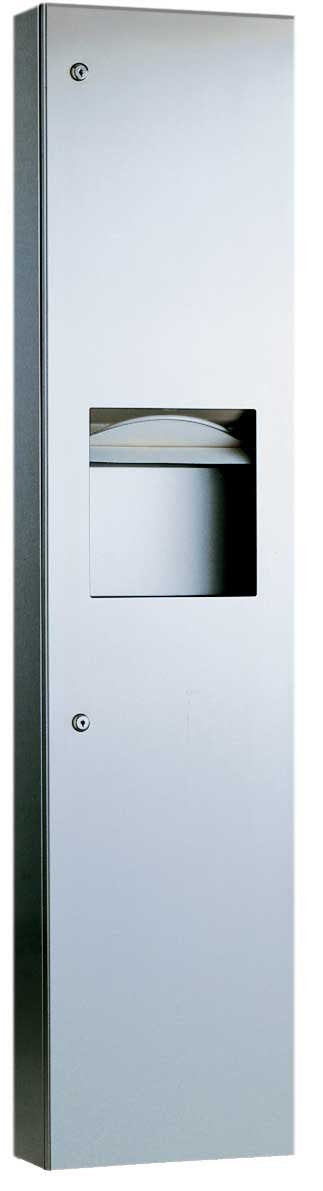 Bobrick 38032 - TrimLineSeries Stainless Steel Semi Recessed Paper Towel Dispenser and Waste Recepta
